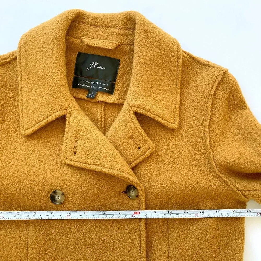 J.Crew Italian Boiled Wool Double Breasted Jacket 6